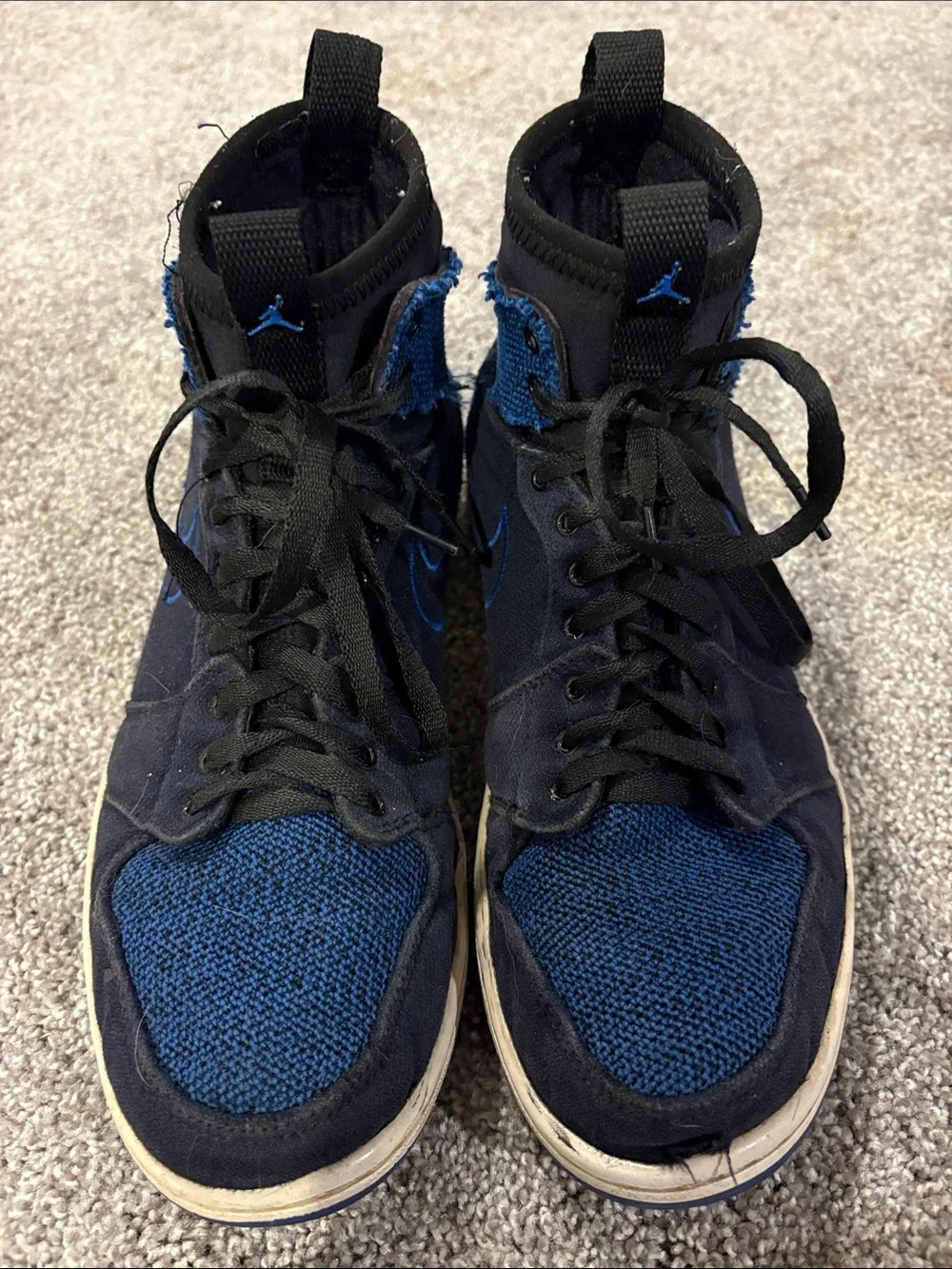 Nike Air Jordan 1 KO Black Blue Size 7 – Good Condition